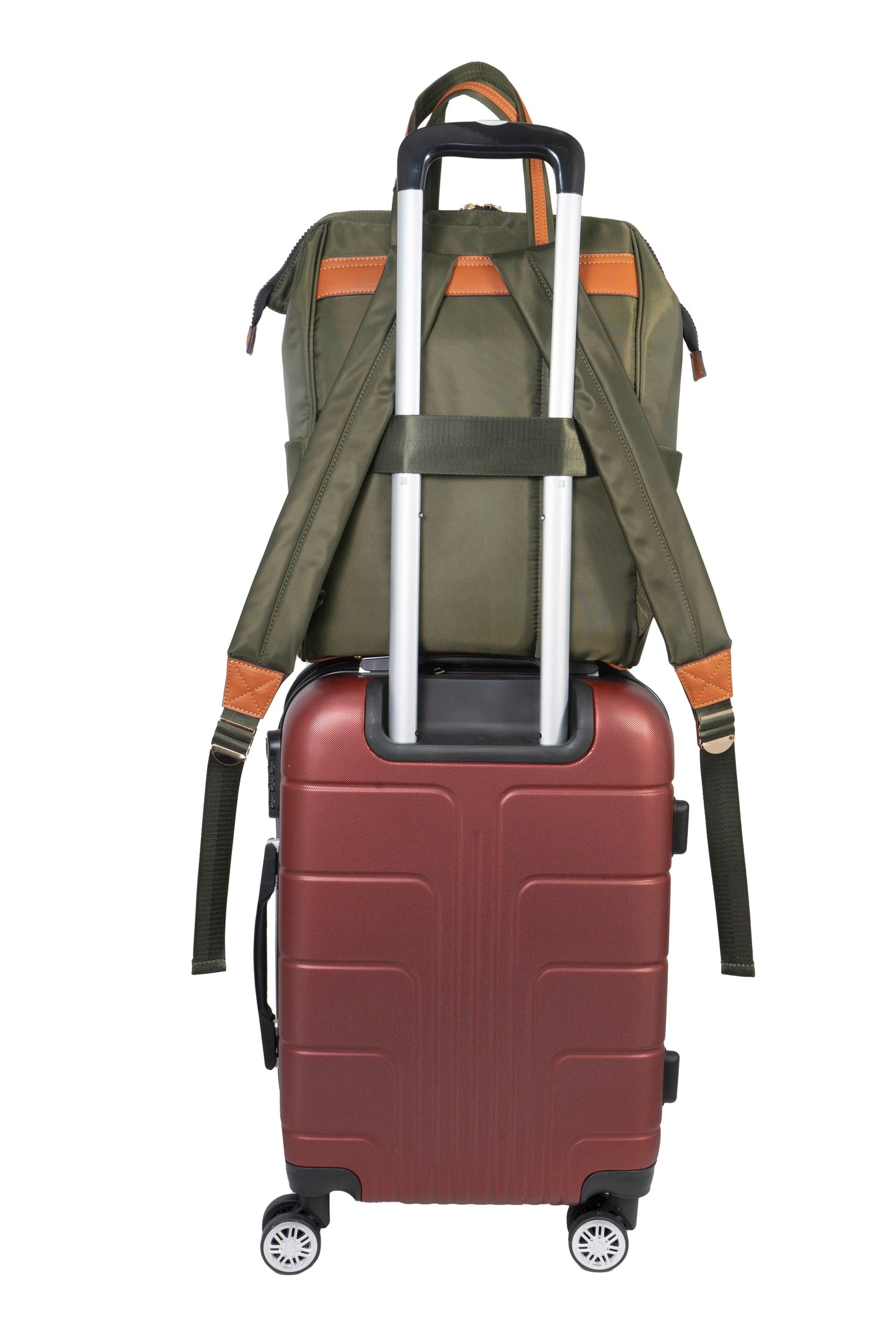 Joan & David Twill Nylon 19 Inch Square Workbook Backpack