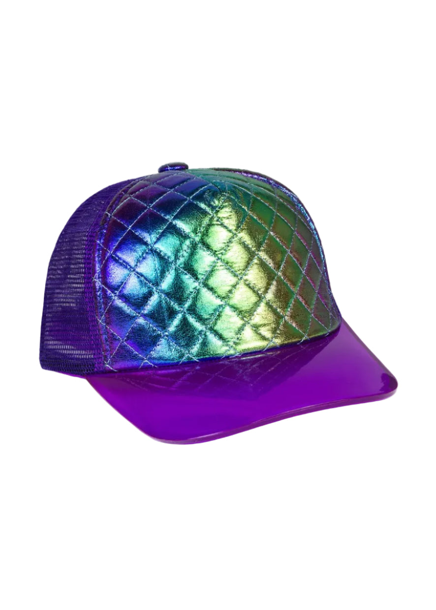 Magid Diamond Quilted Acrylic Brim Baseball Cap