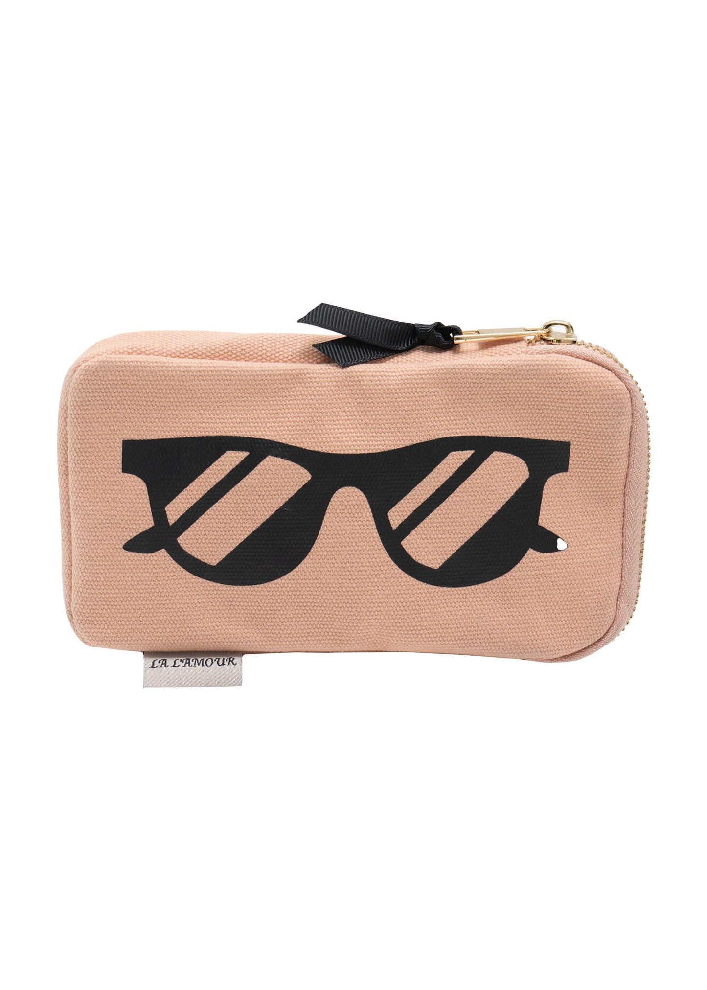 La L'Amour 16oz Cotton Canvas 3 Piece Toiletry Packing Set With Sunglasses Case
