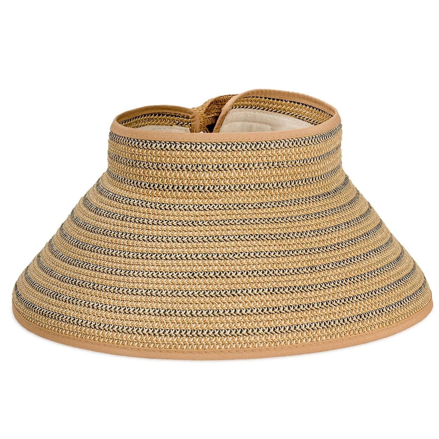 Magid Two Tone Straw  Fold Up Roll Up Visor