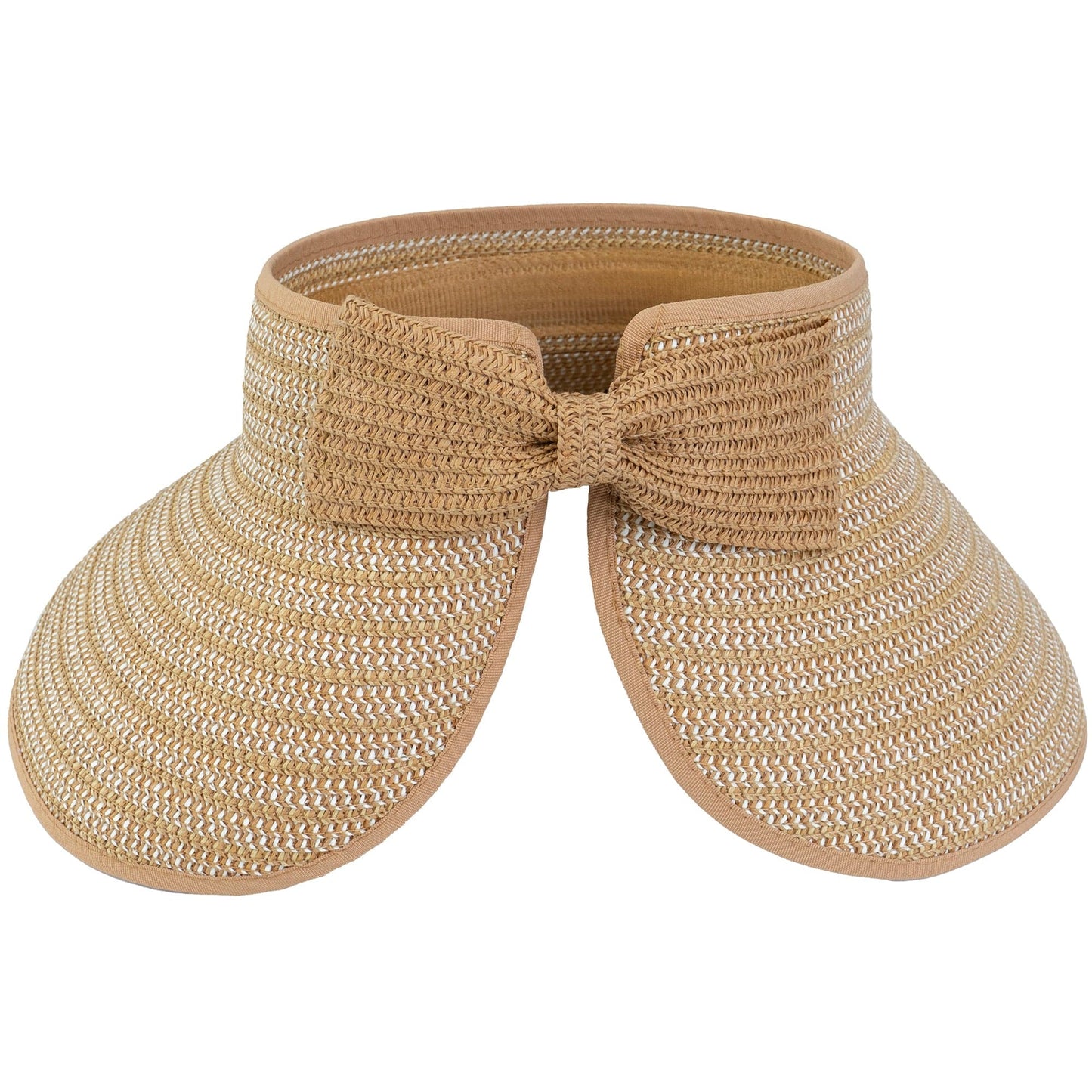 Magid Two Tone Straw  Fold Up Roll Up Visor