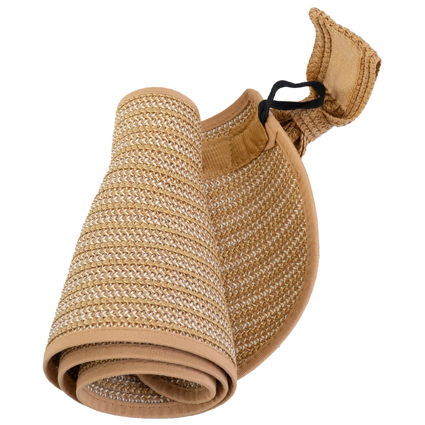 Magid Two Tone Straw  Fold Up Roll Up Visor