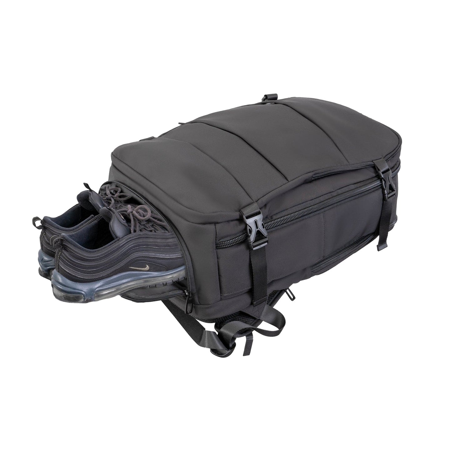 Jack Abrahams The Diego 19-In Nylon Travel Backpack with Shoe Compartment