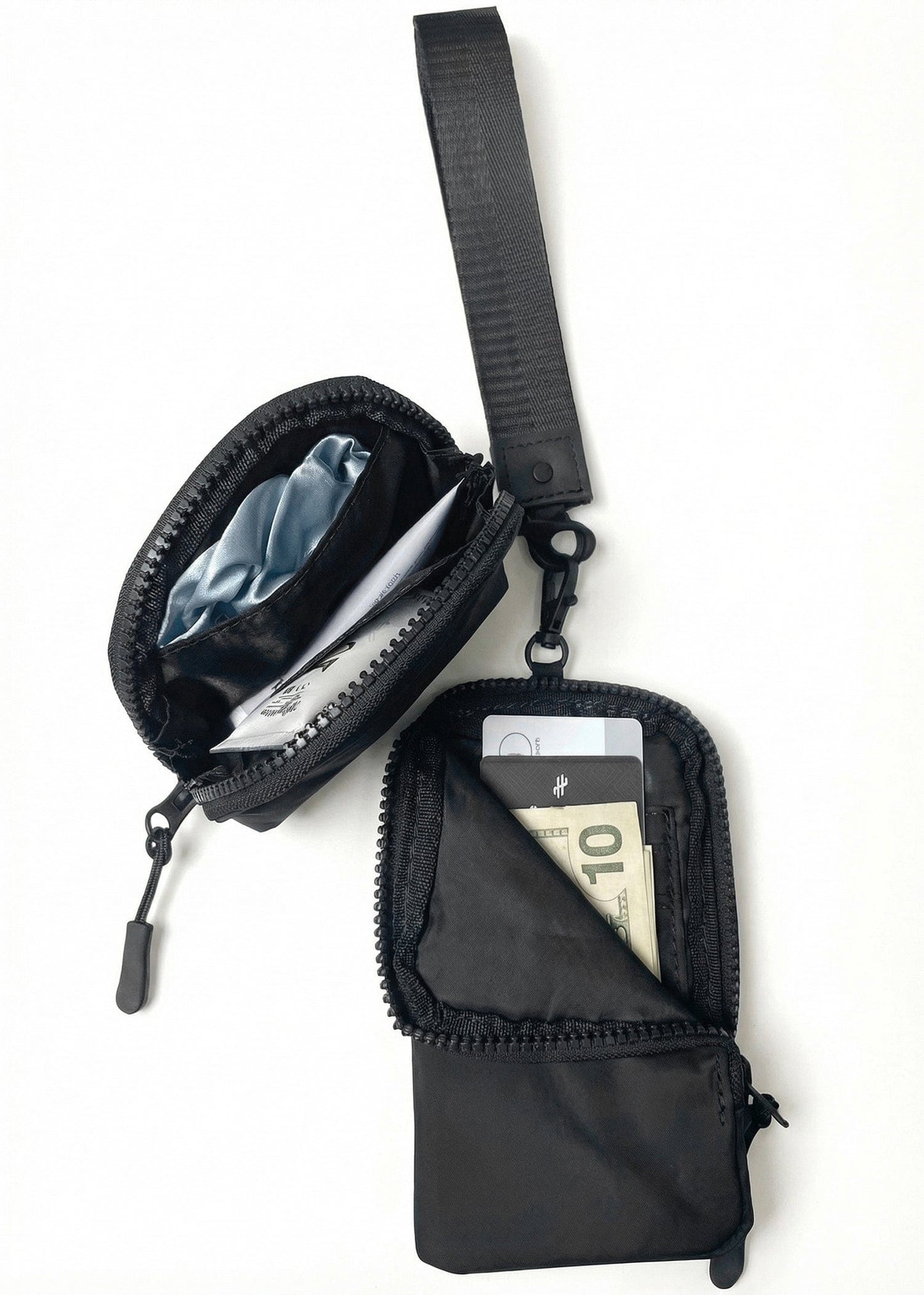 Joan & David The Hold-All Sport Nylon 3 Piece Set Phone Case Wallet, Zip Coin Pouch & Key Chain Lanyard