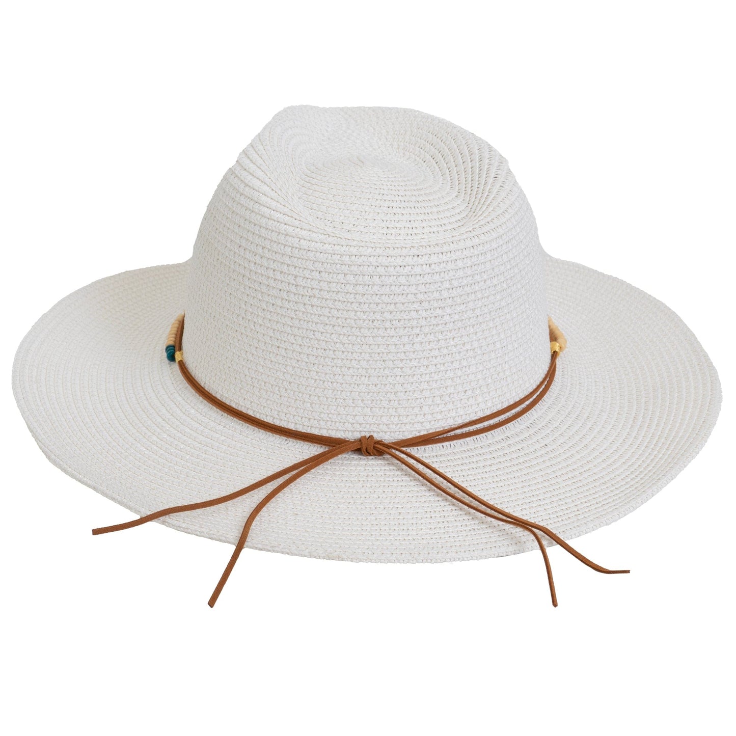 Magid Beaded Macrame Cowboy Straw Hat