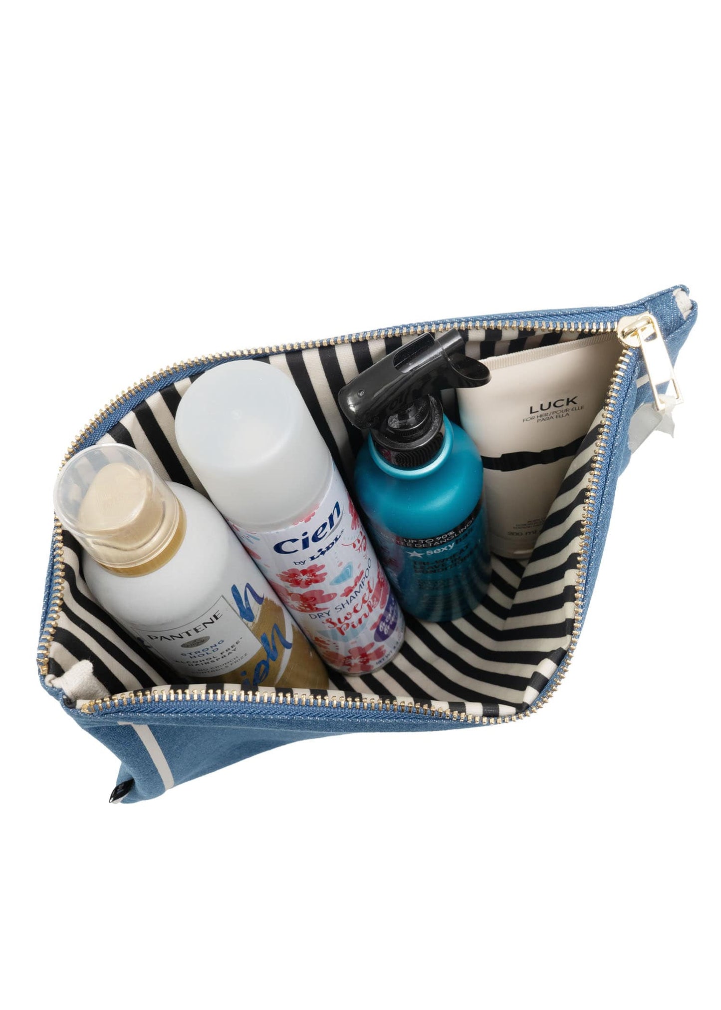 La L'Amour 16oz Cotton Canvas 3 Piece Toiletry Packing Set With Earbuds Case