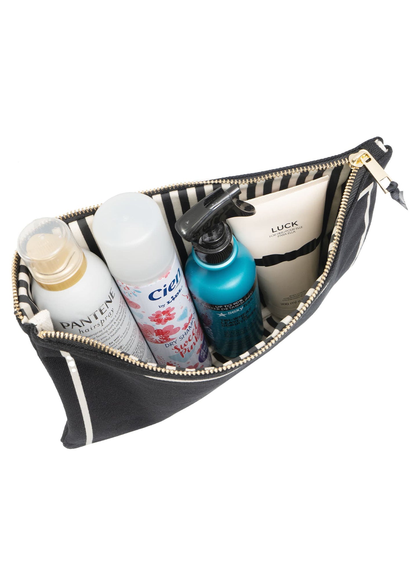 La L'Amour 16oz Cotton Canvas 3 Piece Toiletry Packing Set With Earbuds Case