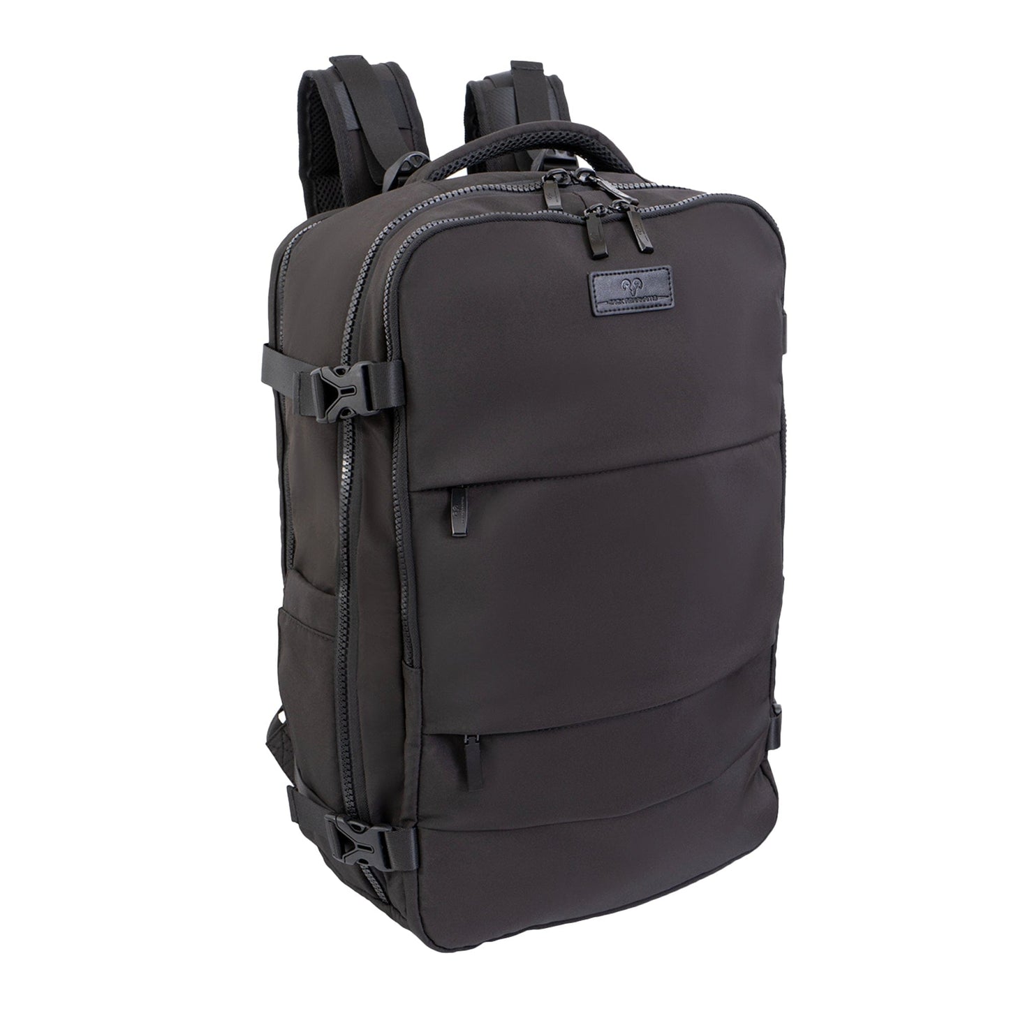 Jack Abrahams The Diego 19-In Nylon Travel Backpack with Shoe Compartment