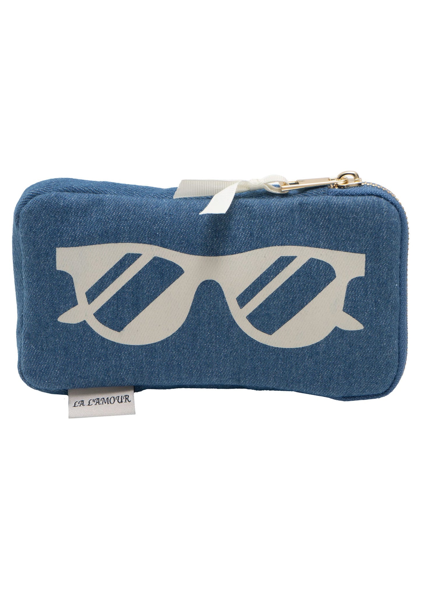 La L'Amour 16oz Cotton Canvas 3 Piece Toiletry Packing Set With Sunglasses Case