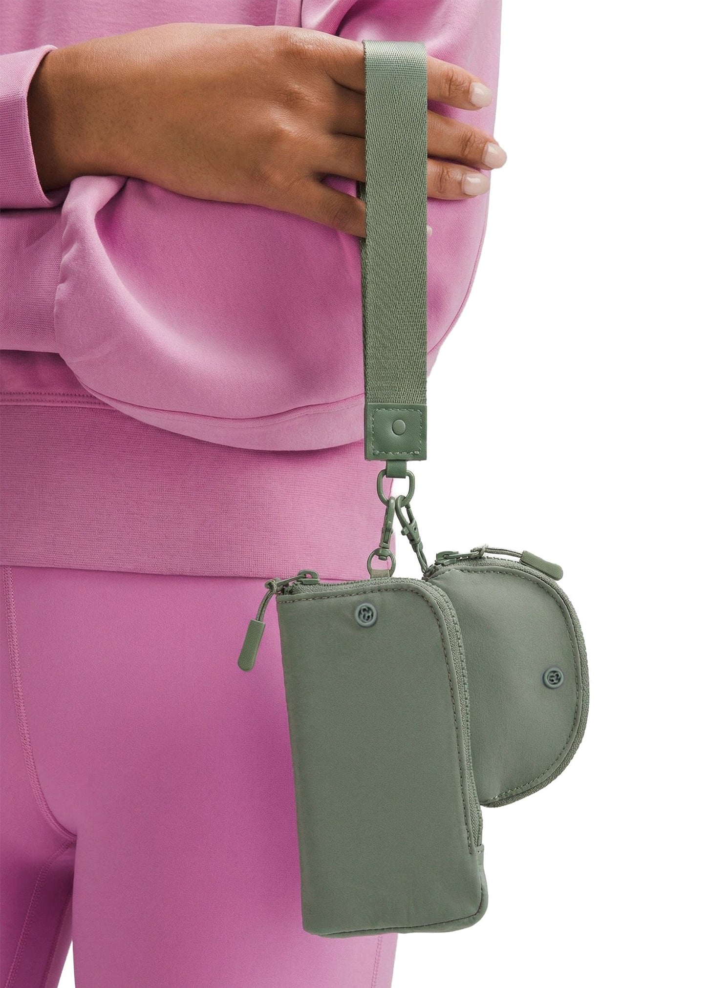 Joan & David The Hold-All Sport Nylon 3 Piece Set Phone Case Wallet, Zip Coin Pouch & Key Chain Lanyard