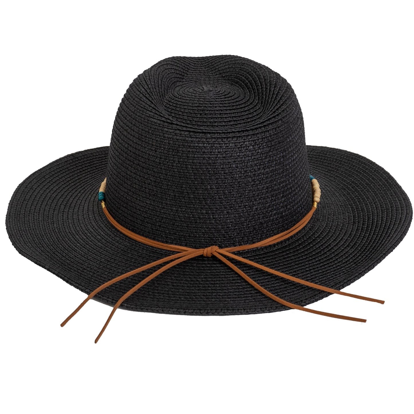 Magid Beaded Macrame Cowboy Straw Hat