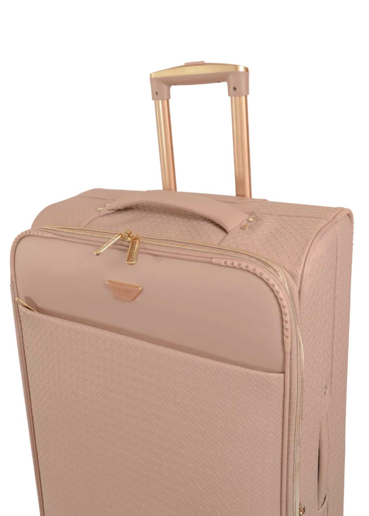 Ellen Tracy 3 PC Soft Sided Woven Faux Leather Luggage Set – 21", 29", 32" Expandable 8-Wheel Spinners