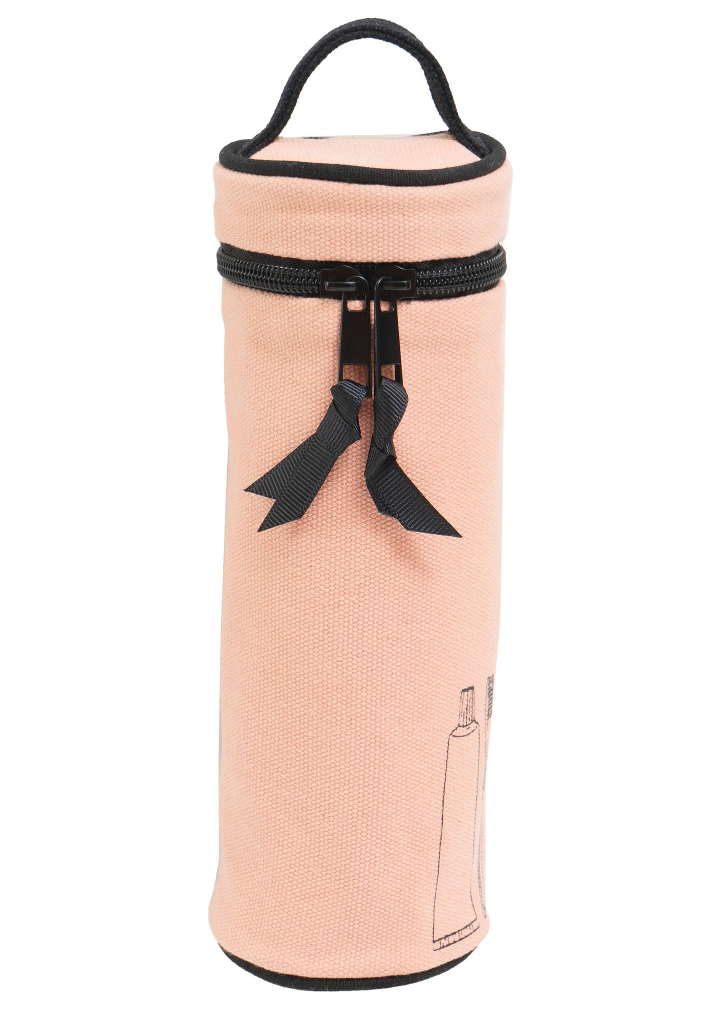 La L'Amour 16oz Cotton Canvas Top Handle Cylinder Toothbrush Case