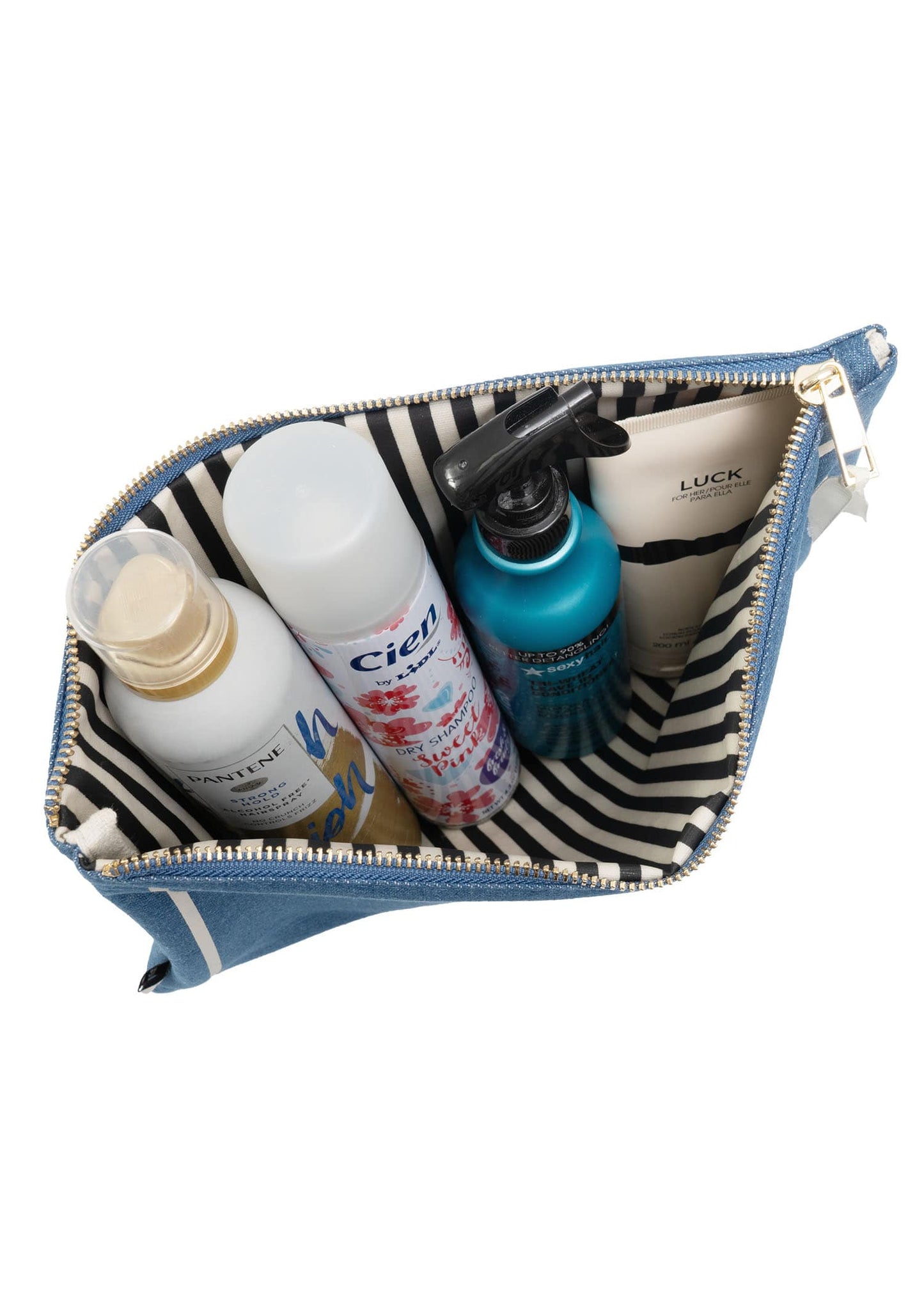 La L'Amour 16oz Cotton Canvas 3 Piece Toiletry Packing Set With Sunglasses Case