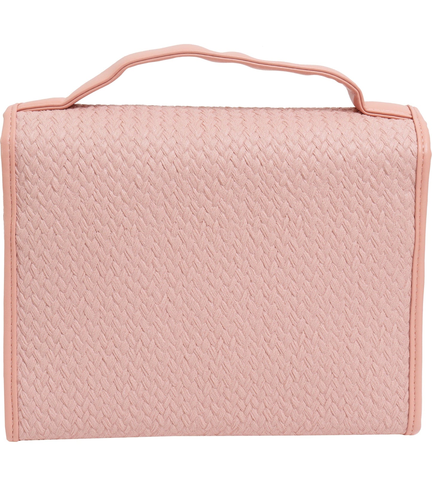 Joan and David The Woven PU Top Handle Hanging Toiletry Case