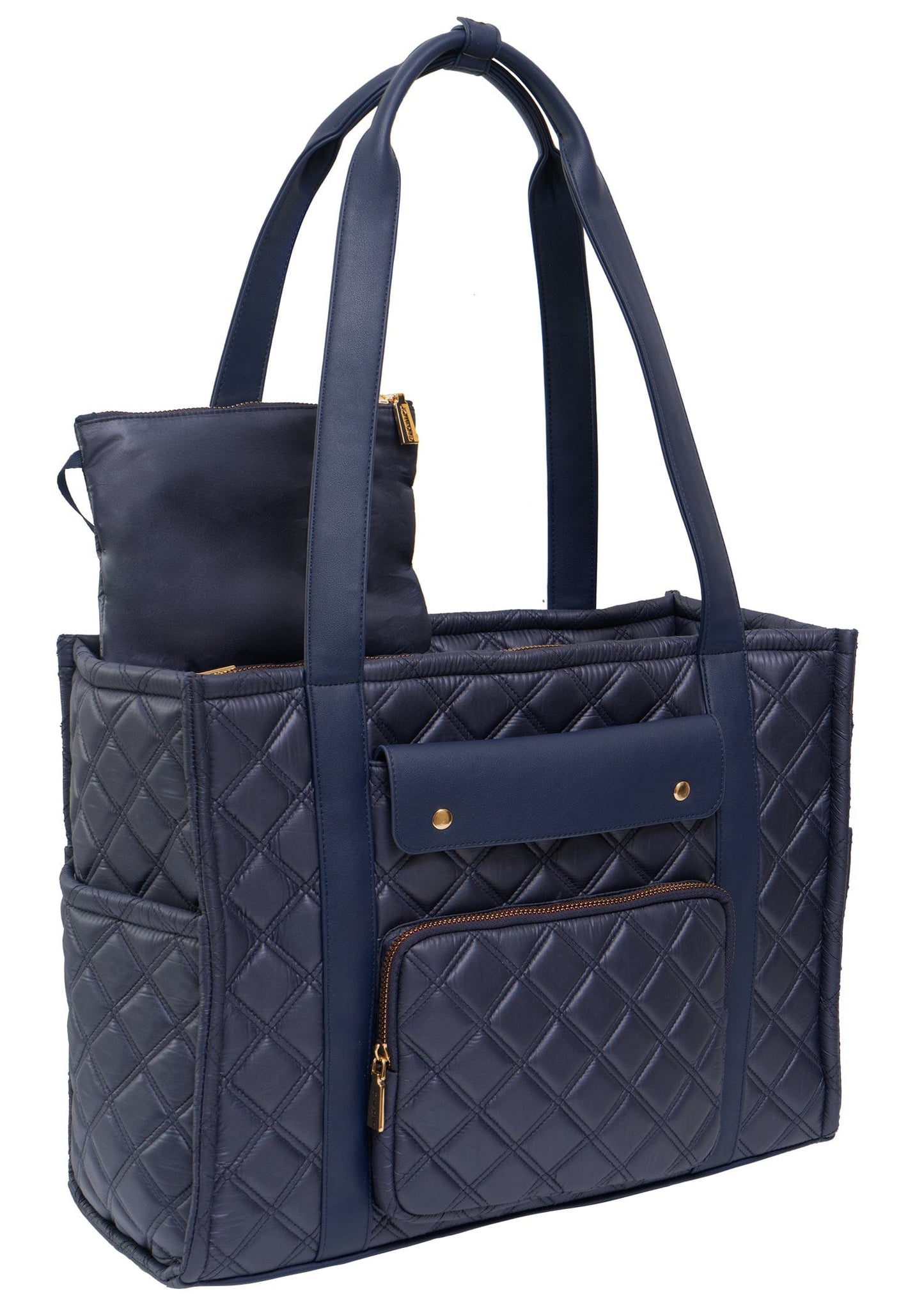Joan & David The Daphne Diamond Quilted Square Tote