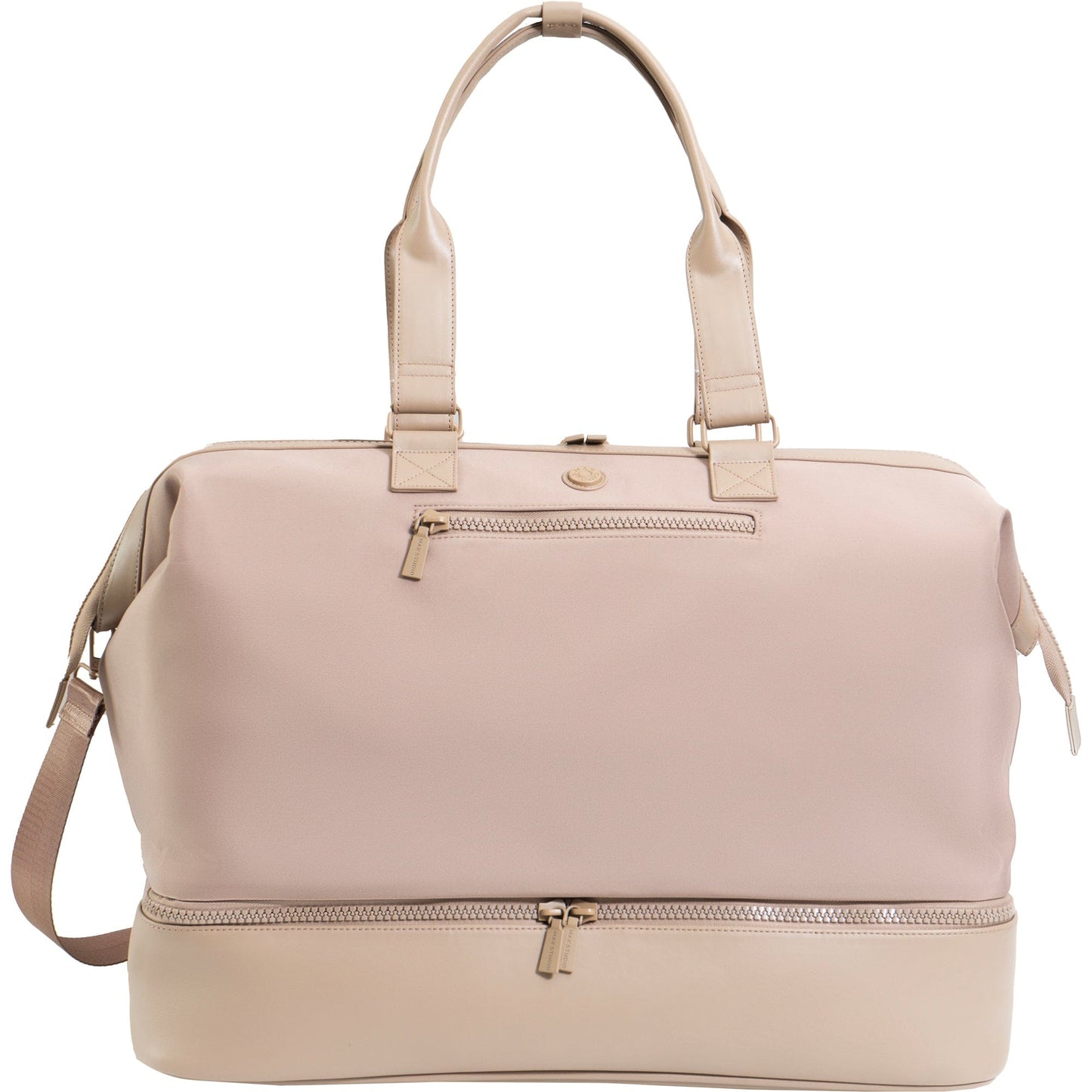 Max Studio Sport Nylon & Faux Leather Drop Bottom Duffel Bag