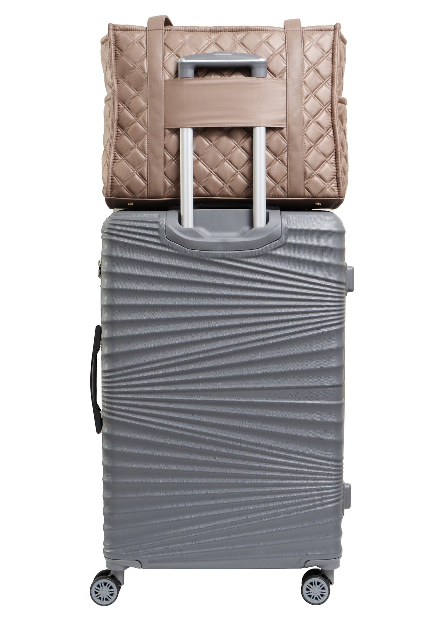 Joan & David The Daphne Diamond Quilted Square Tote
