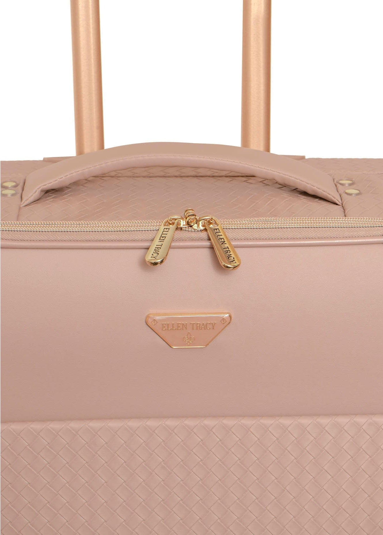 Ellen Tracy 3 PC Soft Sided Woven Faux Leather Luggage Set – 21", 29", 32" Expandable 8-Wheel Spinners