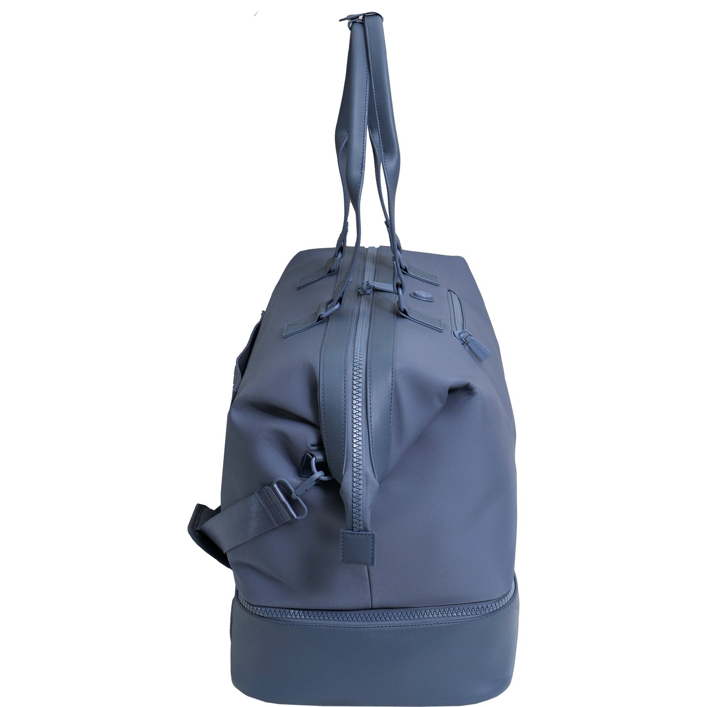 Max Studio Sport Nylon & Faux Leather Drop Bottom Duffel Bag