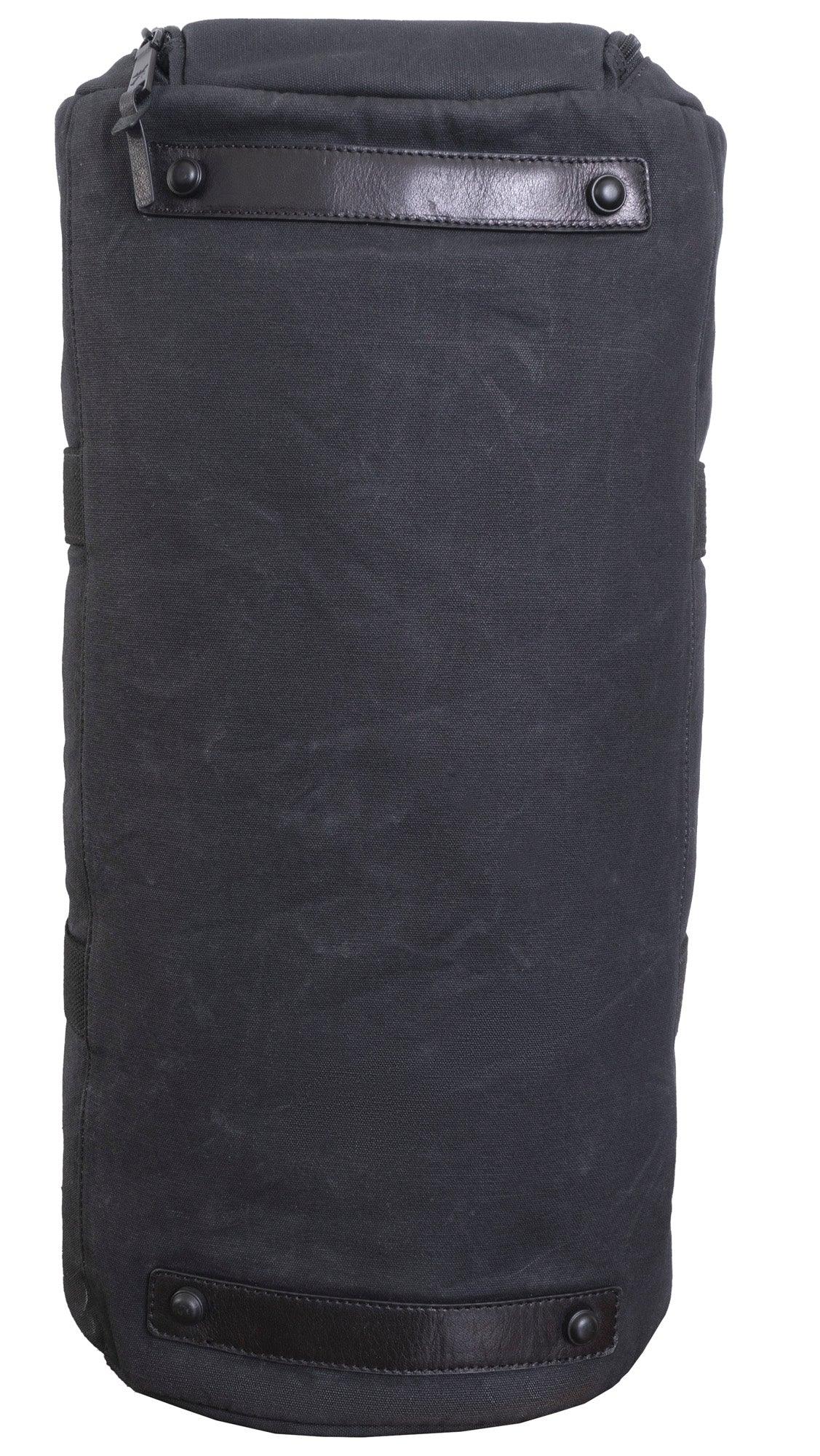 Voyager 20"Waxed Canvas Shoe Pocket Duffel - Navy