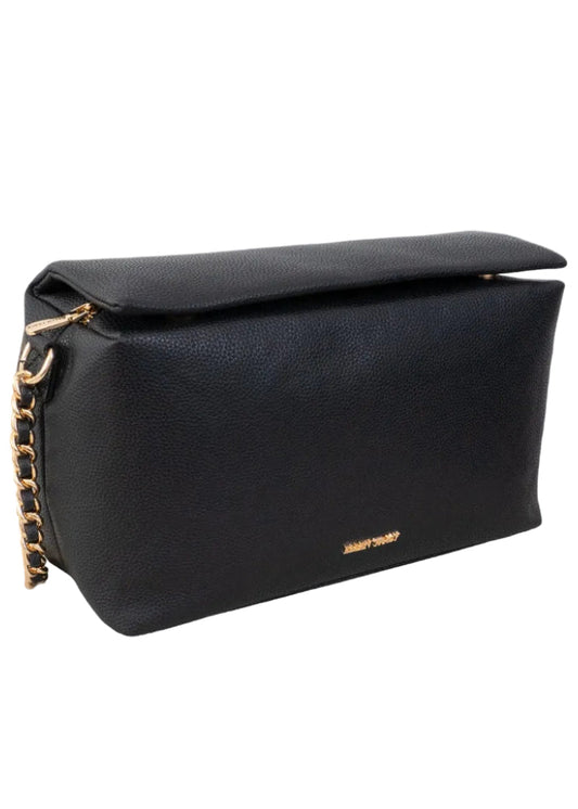 Ellen Tracy Pebble Grain Chain Top Flap Crossbody