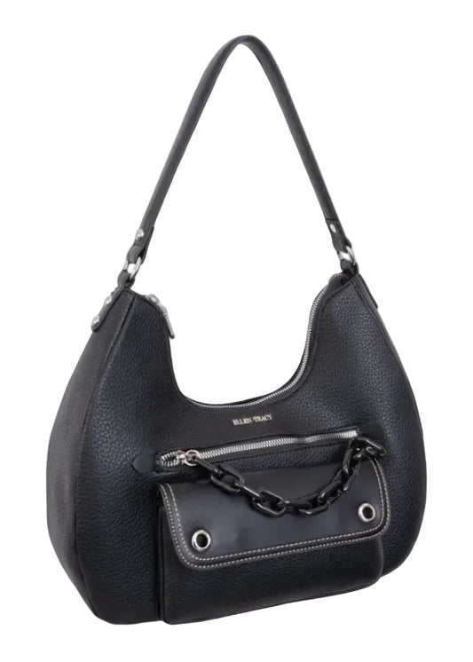 Ellen Tracy Resin Chain Hobo Shoulder Bag