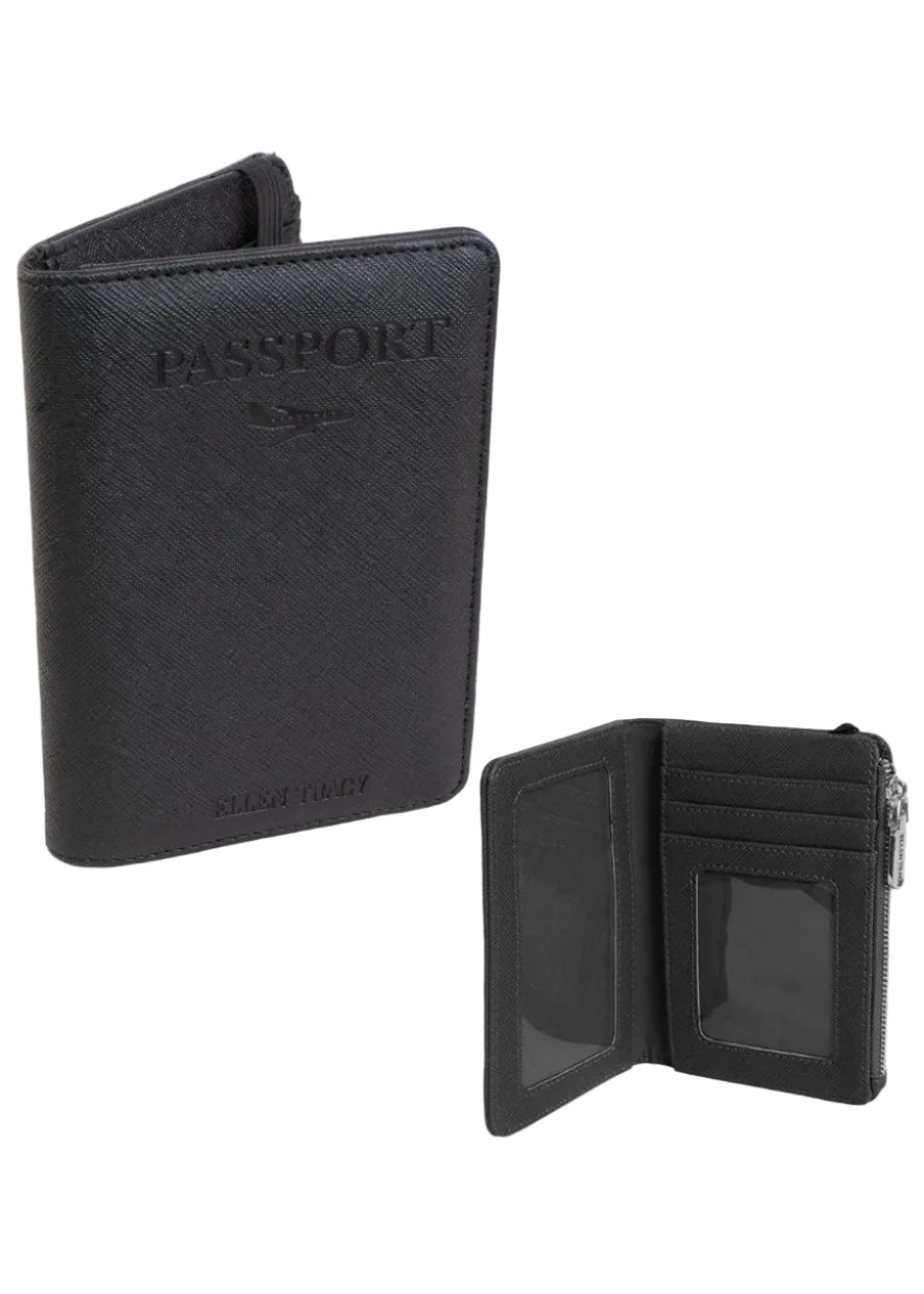 Ellen Tracy Saffiano Passport Holder