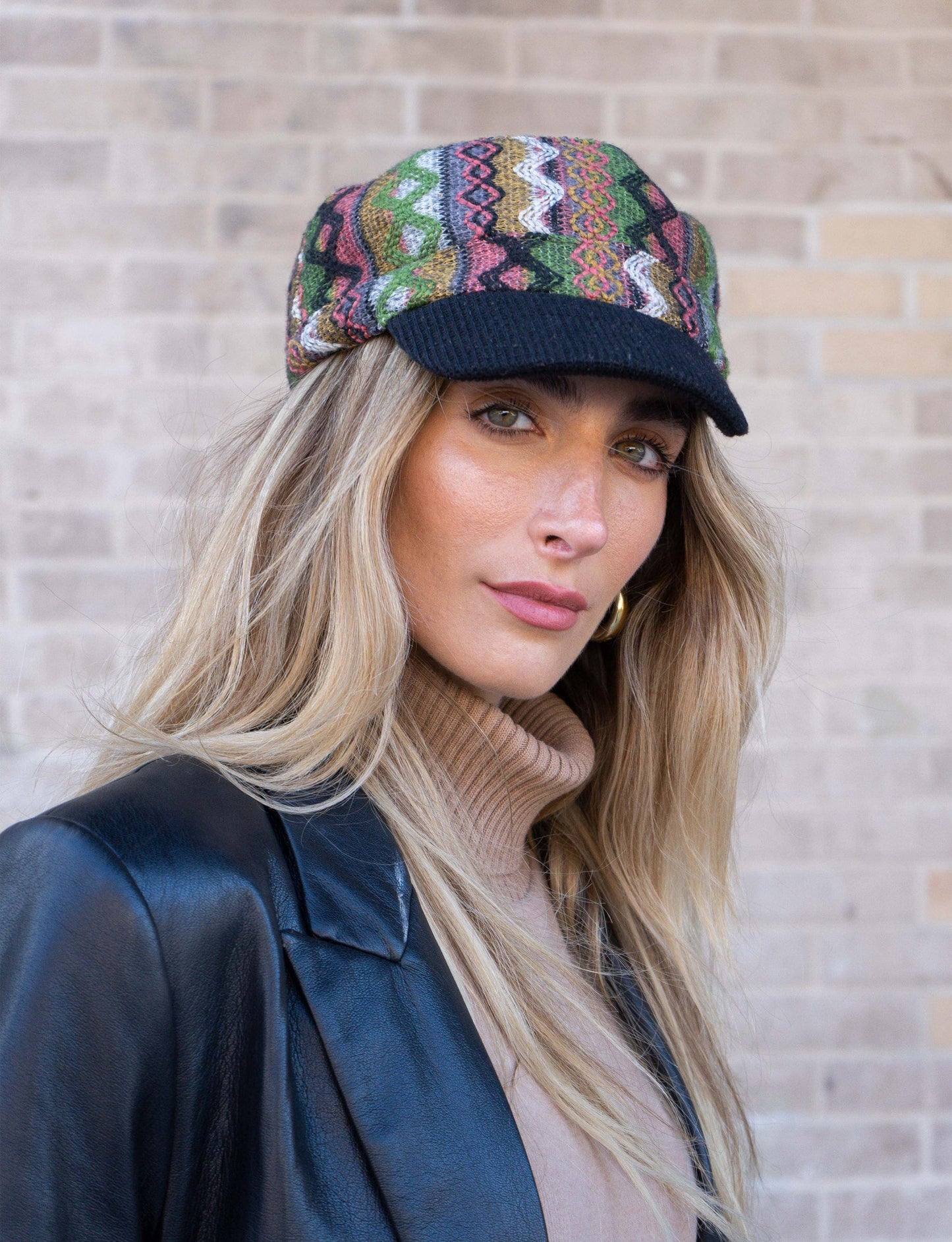 Magid Geometric Print Cadet Cap