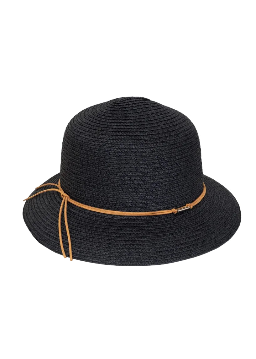 Magid Straw Brown Tie Bucket Hat