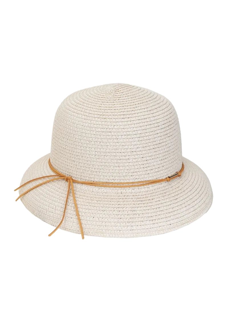 Magid Straw Brown Tie Bucket Hat
