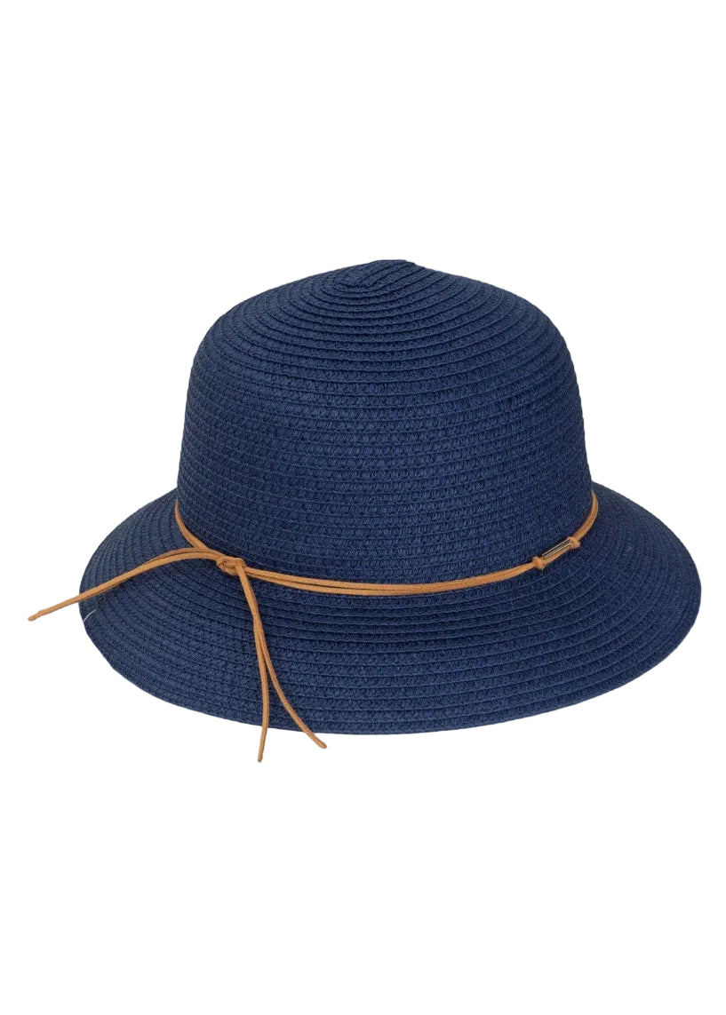 Magid Straw Brown Tie Bucket Hat