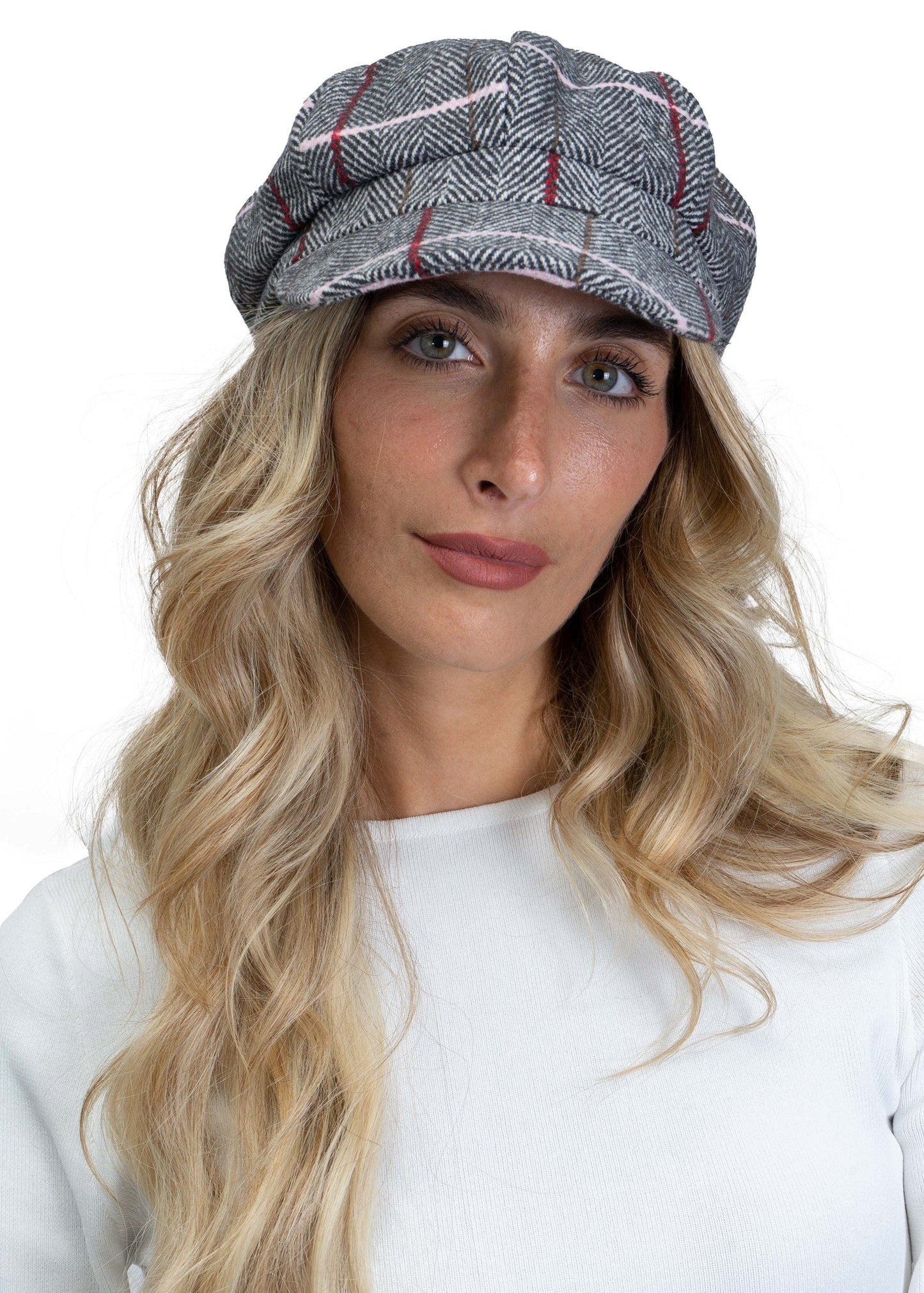 Magid Line Pattern Newsboy Cabby Cap