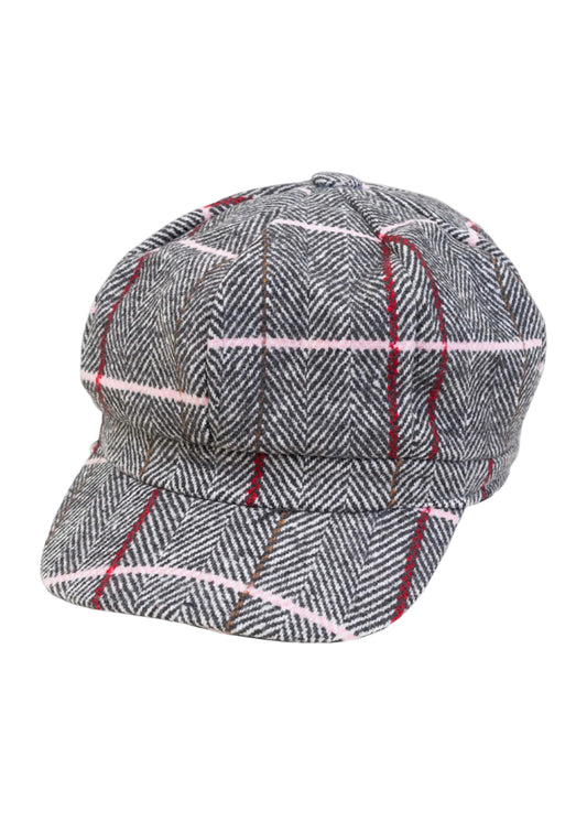 Magid Line Pattern Newsboy Cabby Cap