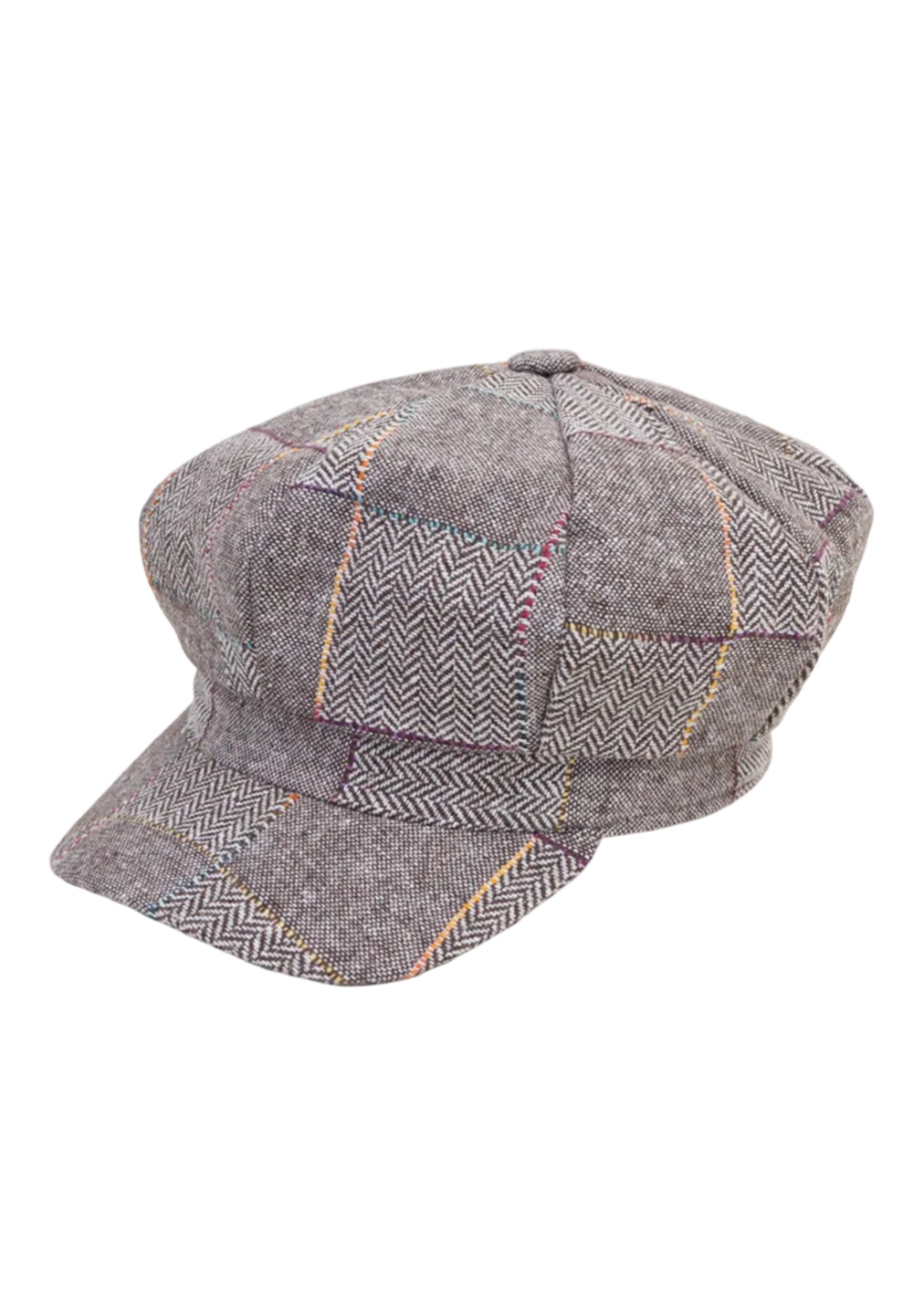 Magid Line Check Pattern Newsboy Cabby Cap