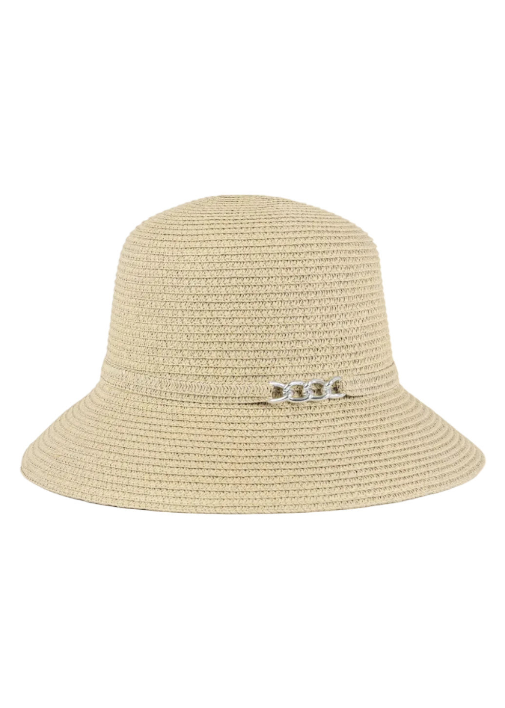 Magid Chain Accent Straw Bucket Hat
