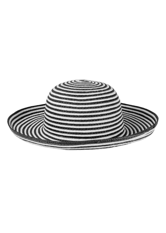 Magid Striped Straw Kettle Hat
