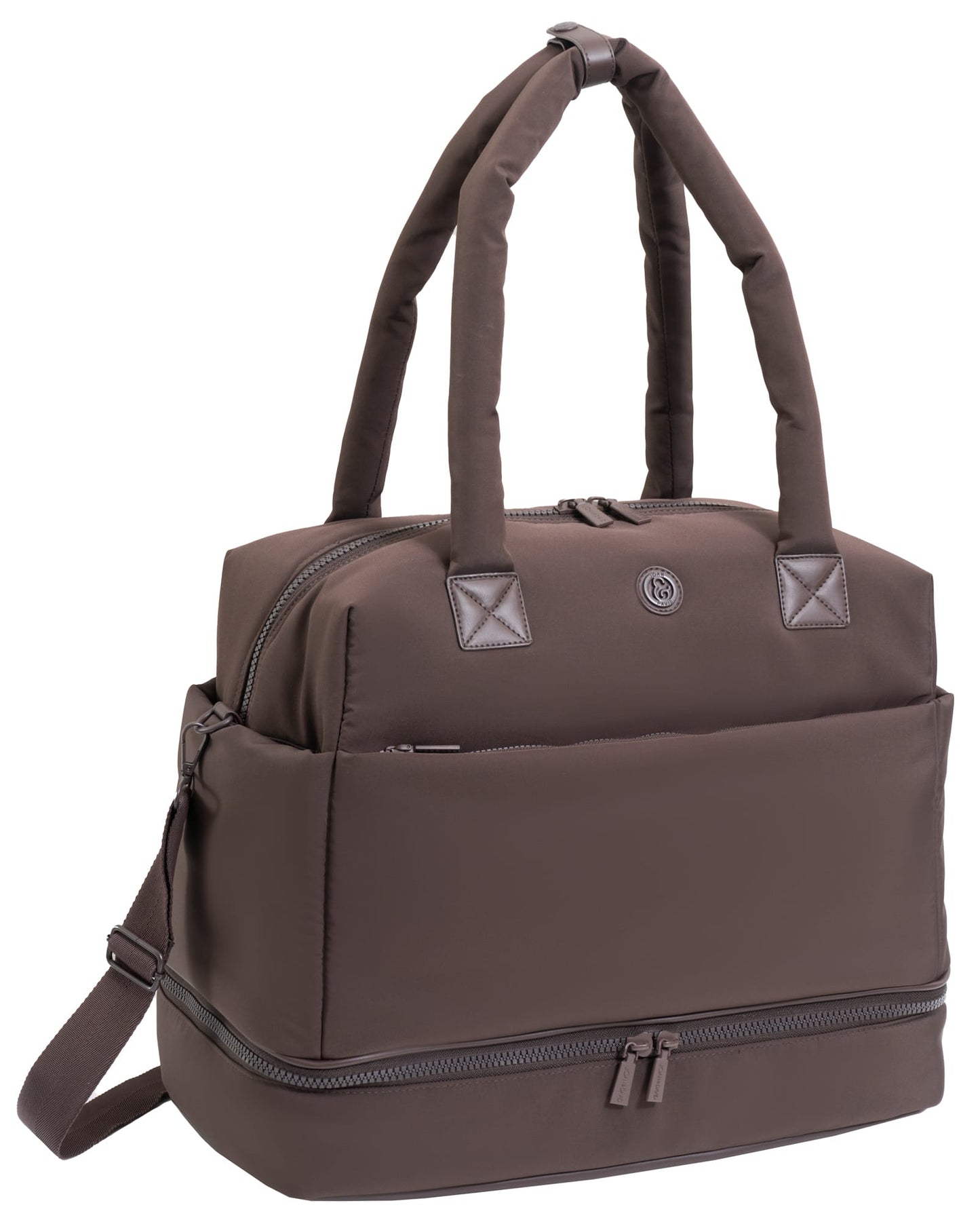Joan & David The Lainey Sport Nylon Drop Bottom Duffel Bag