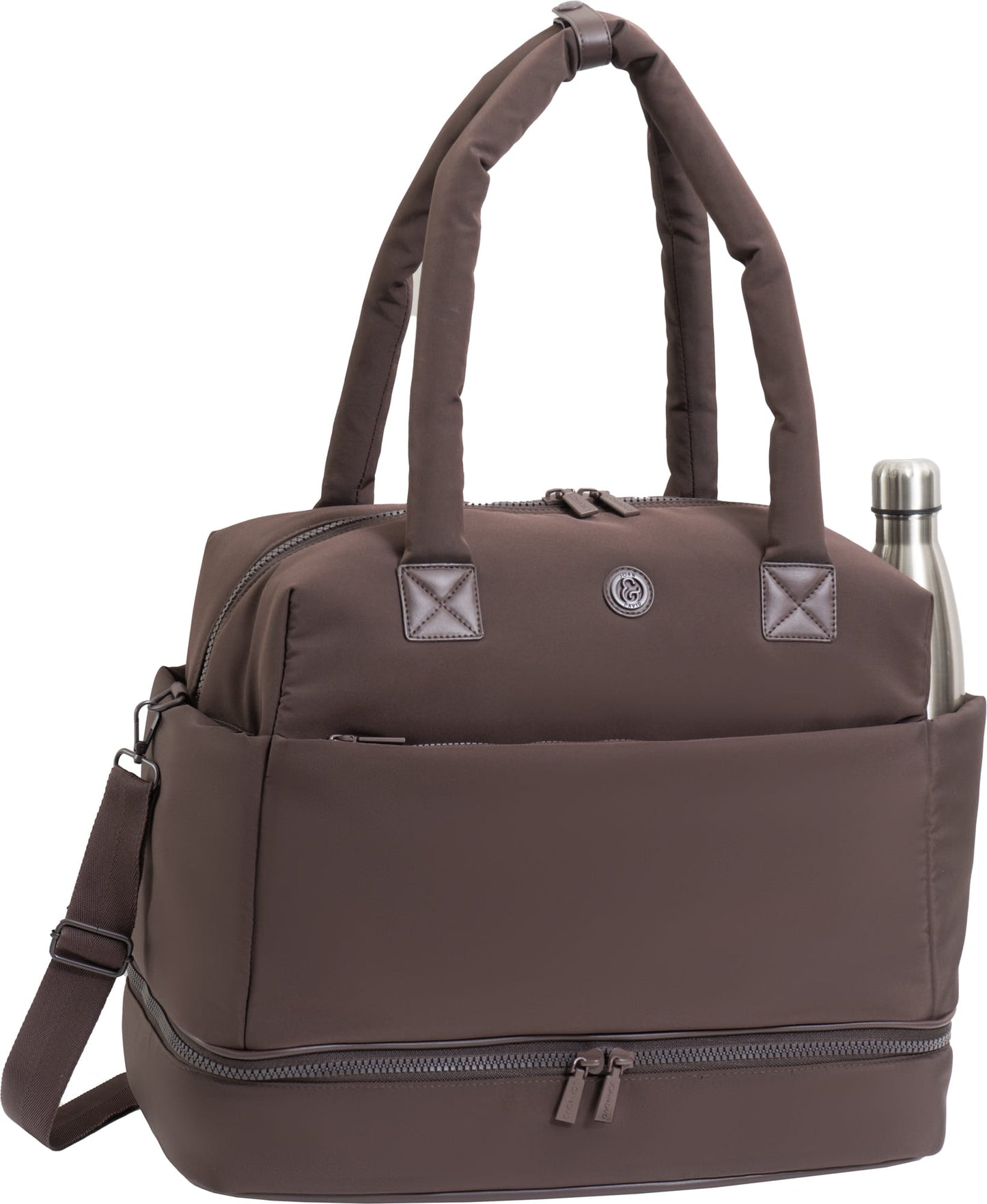 Joan & David The Lainey Sport Nylon Drop Bottom Duffel Bag