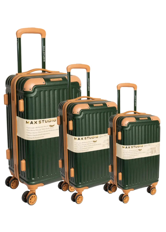 Max Studio ABS 3-Piece Luggage Set Santorini Collection