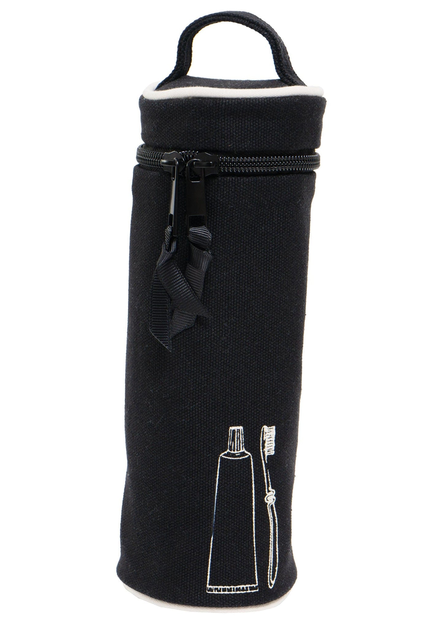 La L'Amour 16oz Cotton Canvas Top Handle Cylinder Toothbrush Case