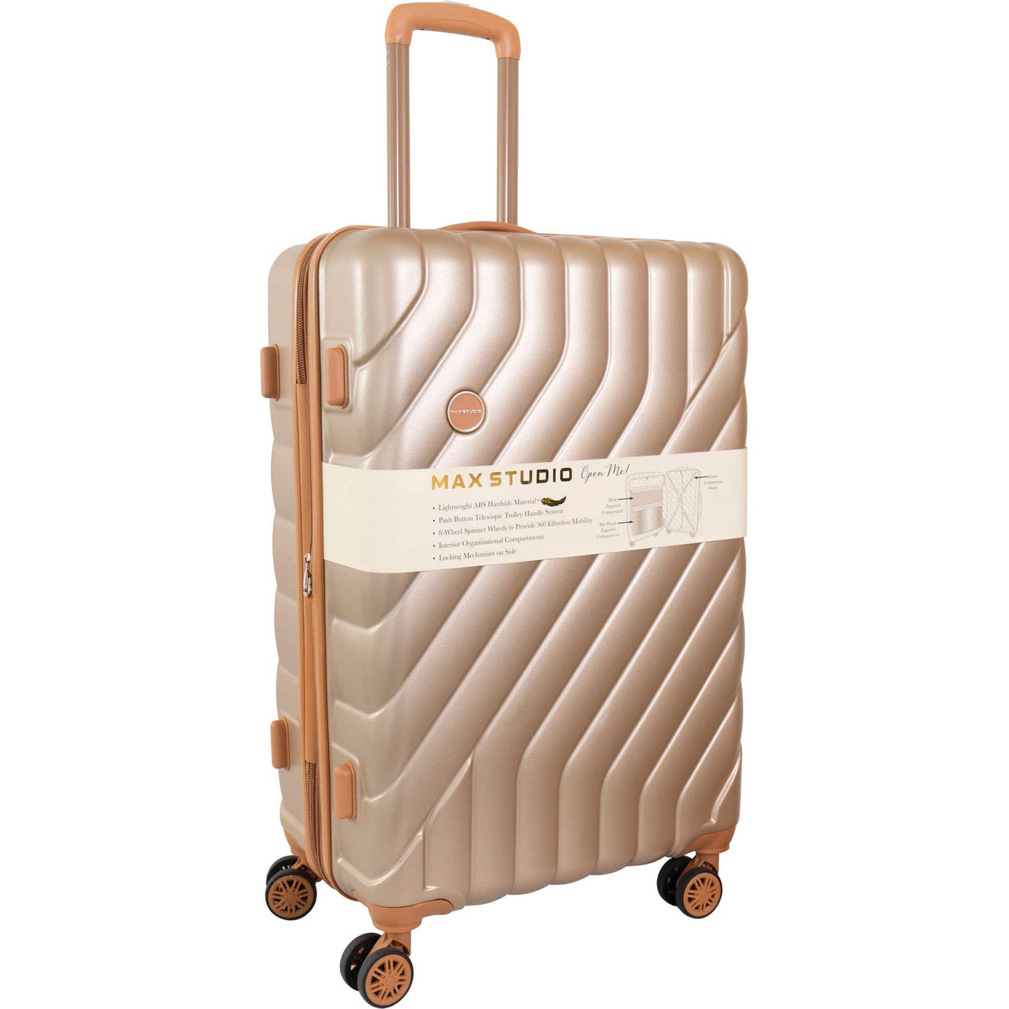 Max Studio PC 3-Piece Luggage Set Valletta Collection