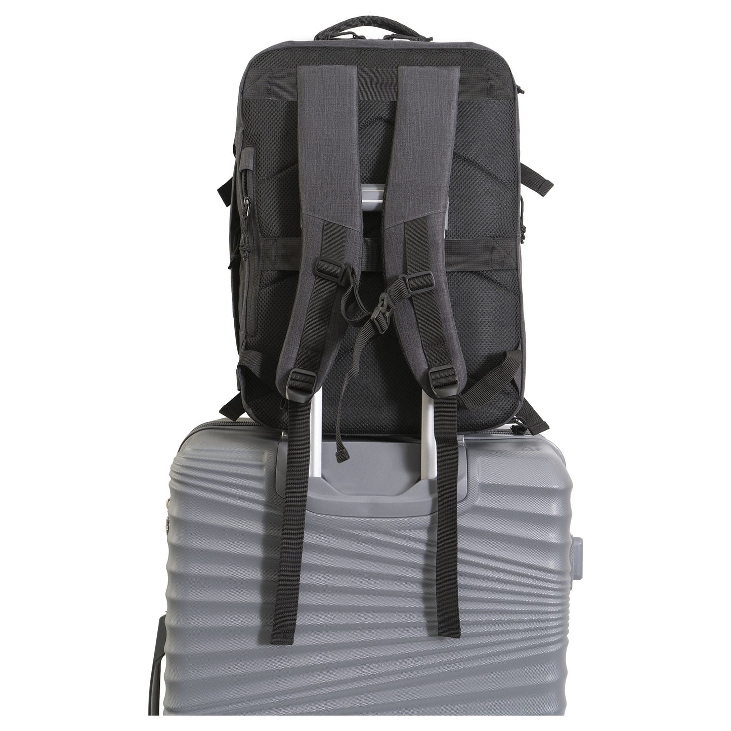 Jack Abrahams The Crosswind 18 Inch Nylon Expandable Weekender Backpack