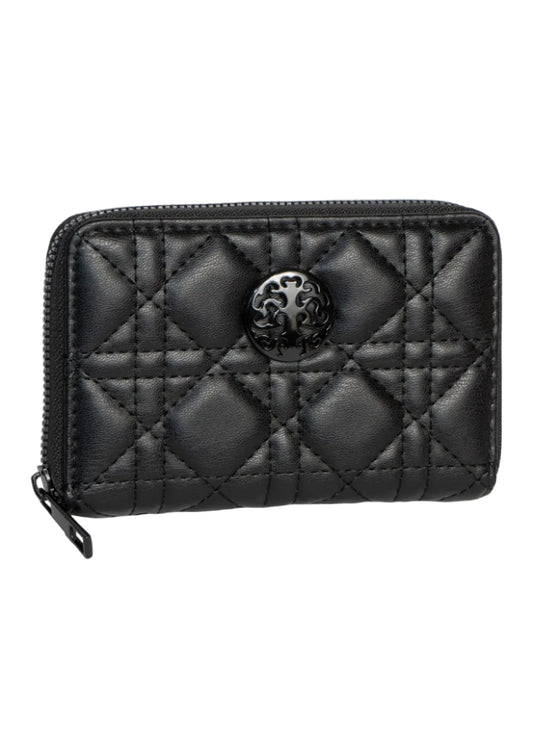 Rebecca & Rifka Smooth Geometric Quilt Medallion Zip Indexer Wallet