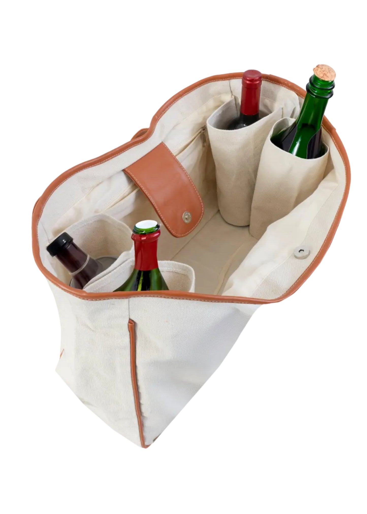 Magid Canvas Wine Tote "I TEND TO WINE ALOT"