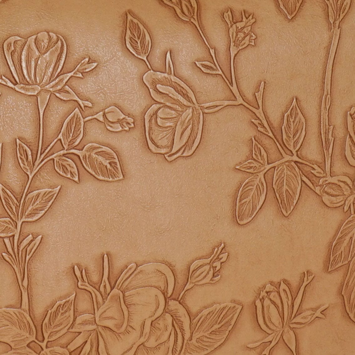 Ellen Tracy 20 Inch Floral Embossed Faux Leather Drop Bottom Duffel