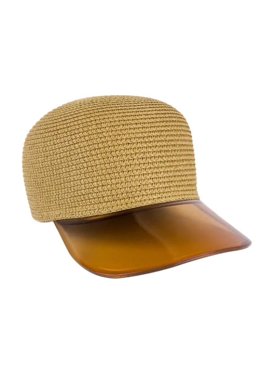 Magid Straw & Acrylic Brim Baseball Cap