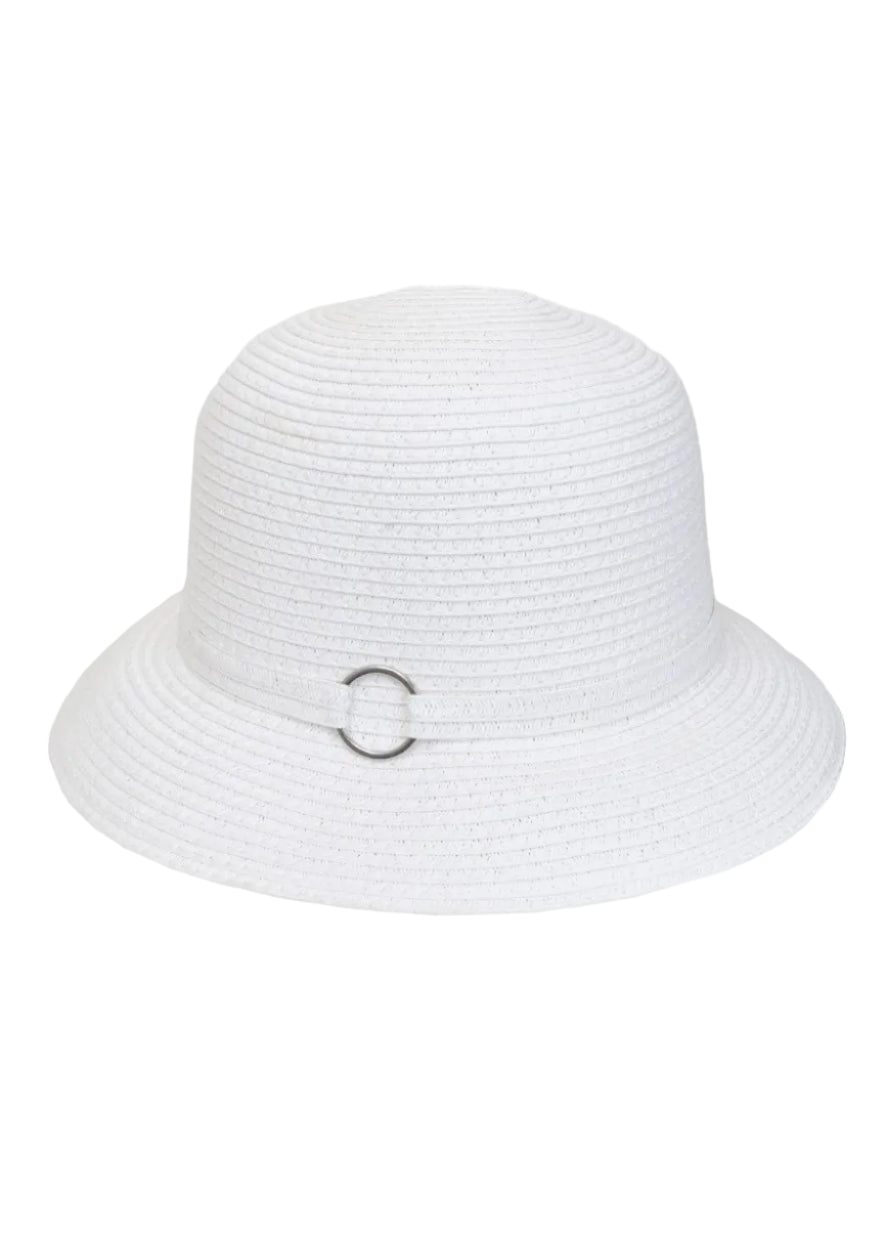 Magid Straw Metal Ring Bucket Sun Hat