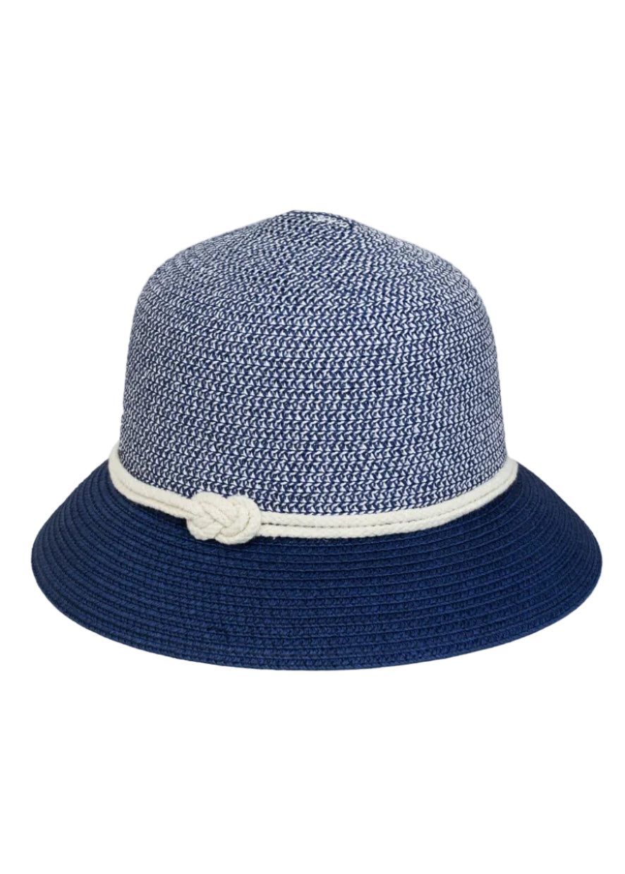 Magid Rope Two Tone Straw Bucket Hat