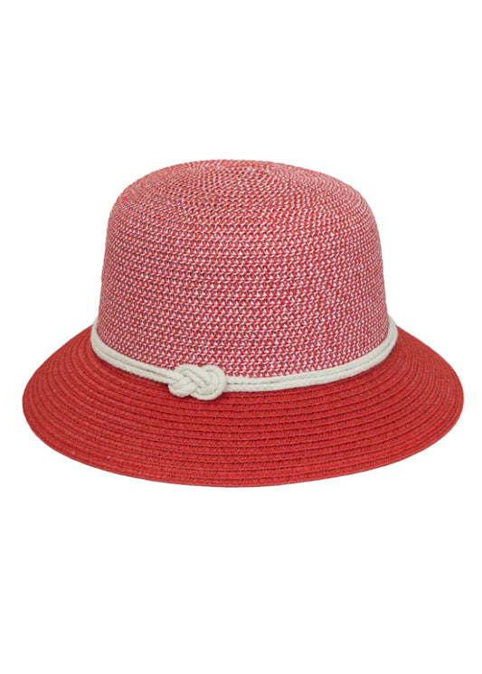 Magid Rope Two Tone Straw Bucket Hat